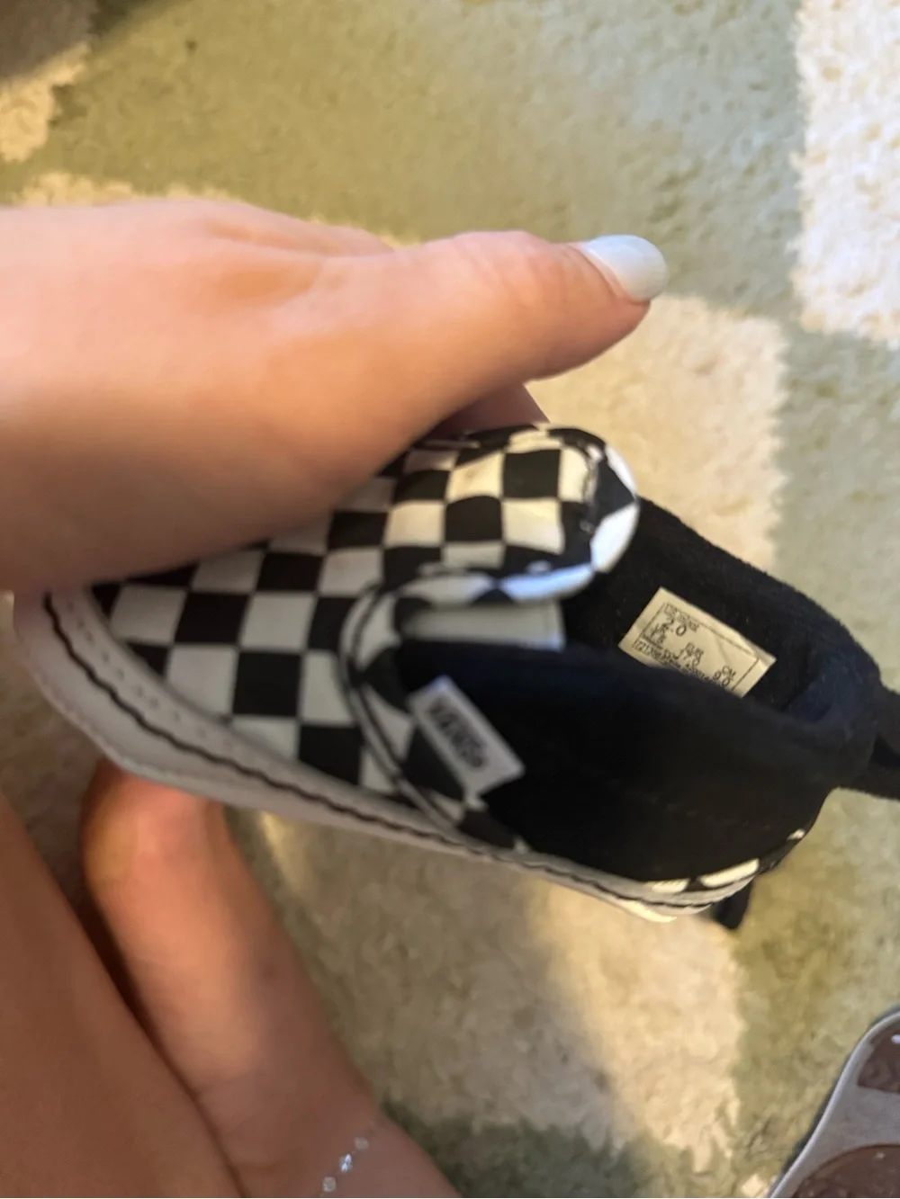 Vans Kids Slip-On Sneakers - Black & White Checkerboard